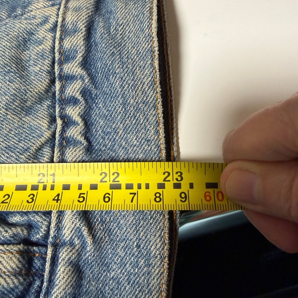 Levi’s‎ Men’s Denim Jacket XL Blue Plaid Lined Trucker Western Americana - Picture 10 of 11
